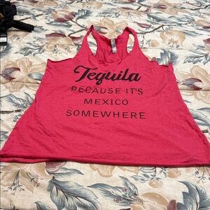 Next Level Apparel Red Tequila Graphic Women's Tank Top